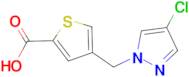 4-[(4-chloro-1H-pyrazol-1-yl)methyl]thiophene-2-carboxylic acid