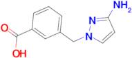 3-[(3-amino-1H-pyrazol-1-yl)methyl]benzoic acid
