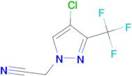 [4-chloro-3-(trifluoromethyl)-1H-pyrazol-1-yl]acetonitrile