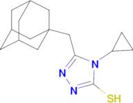 5-(1-adamantylmethyl)-4-cyclopropyl-4H-1,2,4-triazole-3-thiol