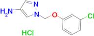 1-[(3-chlorophenoxy)methyl]-1H-pyrazol-4-amine