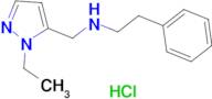 N-[(1-ethyl-1H-pyrazol-5-yl)methyl]-N-(2-phenylethyl)amine