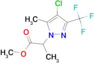 methyl 2-[4-chloro-5-methyl-3-(trifluoromethyl)-1H-pyrazol-1-yl]propanoate