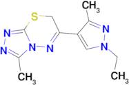 6-(1-ethyl-3-methyl-1H-pyrazol-4-yl)-3-methyl-7H-[1,2,4]triazolo[3,4-b][1,3,4]thiadiazine