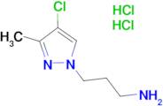 3-(4-chloro-3-methyl-1H-pyrazol-1-yl)propan-1-amine