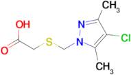 {[(4-chloro-3,5-dimethyl-1H-pyrazol-1-yl)methyl]thio}acetic acid