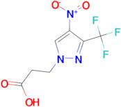 3-[4-nitro-3-(trifluoromethyl)-1H-pyrazol-1-yl]propanoic acid