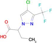 2-[4-chloro-3-(trifluoromethyl)-1H-pyrazol-1-yl]butanoic acid