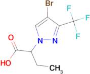 2-[4-bromo-3-(trifluoromethyl)-1H-pyrazol-1-yl]butanoic acid