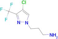 3-[4-chloro-3-(trifluoromethyl)-1H-pyrazol-1-yl]propan-1-amine