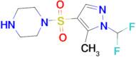 1-{[1-(difluoromethyl)-5-methyl-1H-pyrazol-4-yl]sulfonyl}piperazine