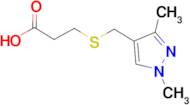 3-{[(1,3-dimethyl-1H-pyrazol-4-yl)methyl]thio}propanoic acid