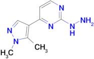 4-(1,5-dimethyl-1H-pyrazol-4-yl)-2-hydrazinopyrimidine