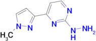 2-hydrazino-4-(1-methyl-1H-pyrazol-3-yl)pyrimidine