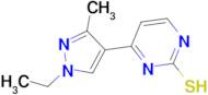 4-(1-ethyl-3-methyl-1H-pyrazol-4-yl)pyrimidine-2-thiol
