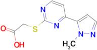 {[4-(1-methyl-1H-pyrazol-5-yl)pyrimidin-2-yl]thio}acetic acid