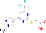 {[4-(1-methyl-1H-pyrazol-4-yl)-6-(trifluoromethyl)pyrimidin-2-yl]thio}acetic acid
