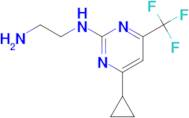 N-[4-cyclopropyl-6-(trifluoromethyl)pyrimidin-2-yl]ethane-1,2-diamine