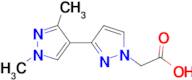 (1',3'-dimethyl-1H,1'H-3,4'-bipyrazol-1-yl)acetic acid