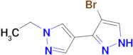 4-bromo-1'-ethyl-1H,1'H-3,4'-bipyrazole