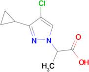2-(4-chloro-3-cyclopropyl-1H-pyrazol-1-yl)propanoic acid