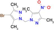4-bromo-1-[(3,5-dimethyl-4-nitro-1H-pyrazol-1-yl)methyl]-3,5-dimethyl-1H-pyrazole