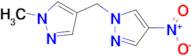 1-methyl-4-[(4-nitro-1H-pyrazol-1-yl)methyl]-1H-pyrazole