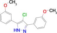 4-chloro-3,5-bis(3-methoxyphenyl)-1H-pyrazole