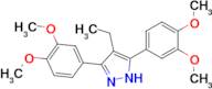 3,5-bis(3,4-dimethoxyphenyl)-4-ethyl-1H-pyrazole