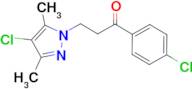 3-(4-chloro-3,5-dimethyl-1H-pyrazol-1-yl)-1-(4-chlorophenyl)propan-1-one