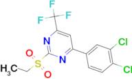 4-(3,4-dichlorophenyl)-2-(ethylsulfonyl)-6-(trifluoromethyl)pyrimidine