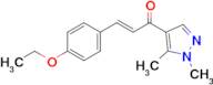 (2Z)-1-(1,5-dimethyl-1H-pyrazol-4-yl)-3-(4-ethoxyphenyl)prop-2-en-1-one
