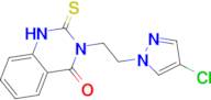 3-[2-(4-chloro-1H-pyrazol-1-yl)ethyl]-2-mercaptoquinazolin-4(3H)-one