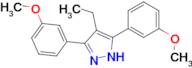 4-ethyl-3,5-bis(3-methoxyphenyl)-1H-pyrazole