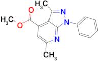 methyl 3,6-dimethyl-1-phenyl-1H-pyrazolo[3,4-b]pyridine-4-carboxylate