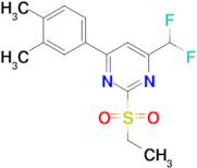 4-(difluoromethyl)-6-(3,4-dimethylphenyl)-2-(ethylsulfonyl)pyrimidine
