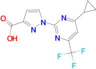 1-[4-cyclopropyl-6-(trifluoromethyl)pyrimidin-2-yl]-1H-pyrazole-3-carboxylic acid