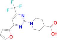 1-[4-(2-furyl)-6-(trifluoromethyl)pyrimidin-2-yl]piperidine-4-carboxylic acid