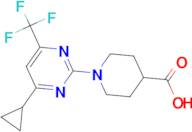 1-[4-cyclopropyl-6-(trifluoromethyl)pyrimidin-2-yl]piperidine-4-carboxylic acid