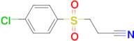 3-[(4-chlorophenyl)sulfonyl]propanenitrile