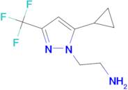 2-[5-cyclopropyl-3-(trifluoromethyl)-1H-pyrazol-1-yl]ethanamine