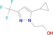 2-[5-cyclopropyl-3-(trifluoromethyl)-1H-pyrazol-1-yl]ethanol