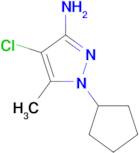 4-chloro-1-cyclopentyl-5-methyl-1H-pyrazol-3-amine