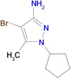 4-bromo-1-cyclopentyl-5-methyl-1H-pyrazol-3-amine