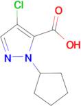 4-chloro-1-cyclopentyl-1H-pyrazole-5-carboxylic acid