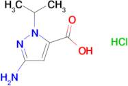 3-amino-1-isopropyl-1H-pyrazole-5-carboxylic acid hydrochloride