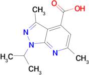 1-isopropyl-3,6-dimethyl-1H-pyrazolo[3,4-b]pyridine-4-carboxylic acid