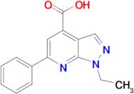 1-ethyl-6-phenyl-1H-pyrazolo[3,4-b]pyridine-4-carboxylic acid