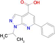 1-isopropyl-6-phenyl-1H-pyrazolo[3,4-b]pyridine-4-carboxylic acid