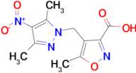 4-[(3,5-dimethyl-4-nitro-1H-pyrazol-1-yl)methyl]-5-methylisoxazole-3-carboxylic acid